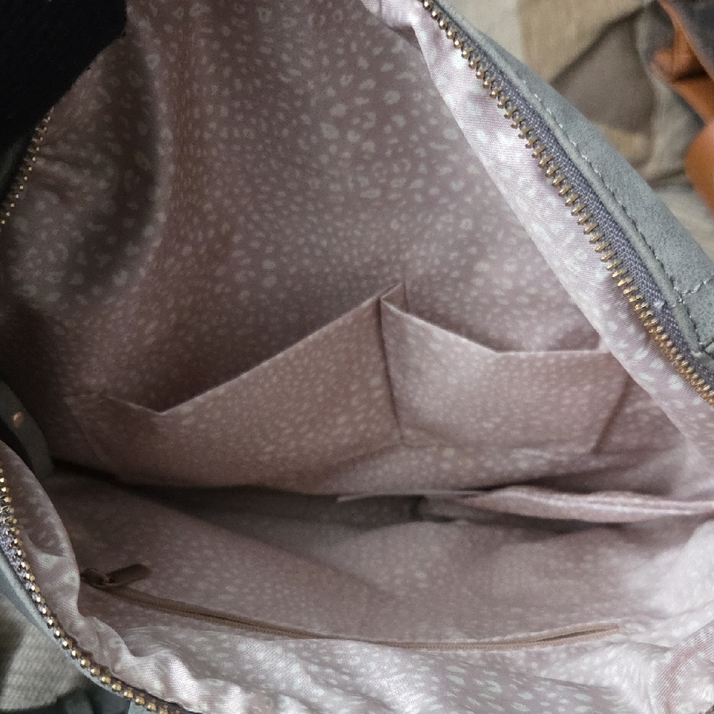 Gray Suede Women's Mini Backpack - image 5